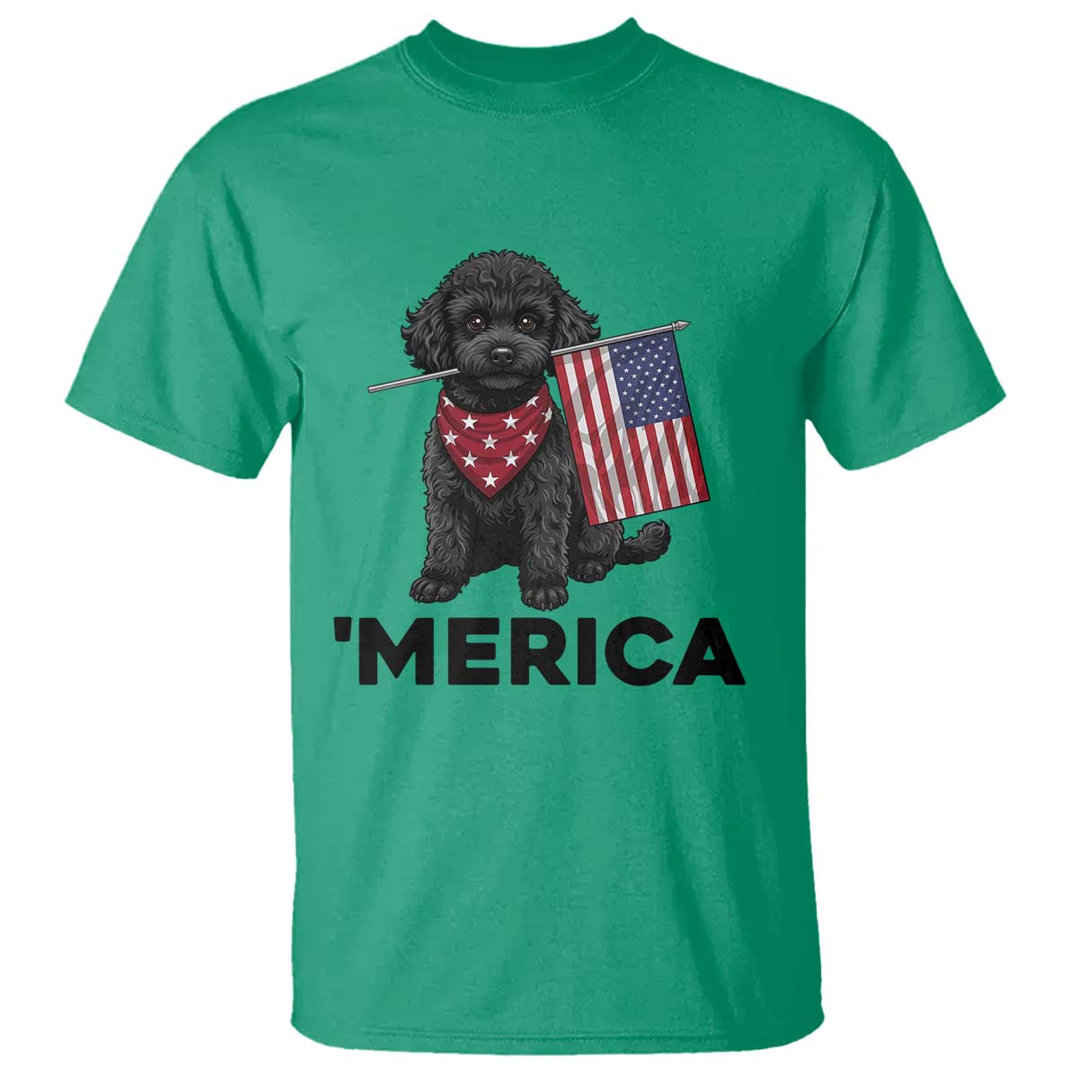 Merica Poodle Dog Lover Gift T Shirt Patriotic 4th Of July