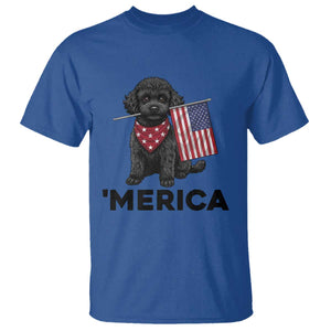 Merica Poodle Dog Lover Gift T Shirt Patriotic 4th Of July