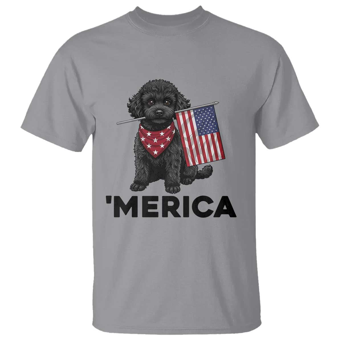 Merica Poodle Dog Lover Gift T Shirt Patriotic 4th Of July