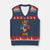 I Love Games Colorful Gamer Controller Gift V-Neck Knit Sweater Vest TS12 Navy Red Print Your Wear