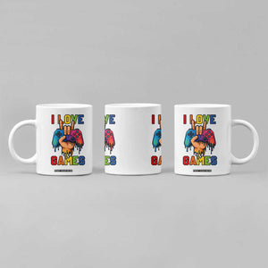 I Love Games Colorful Gamer Controller Gift Coffee Mug TS12 Print Your Wear