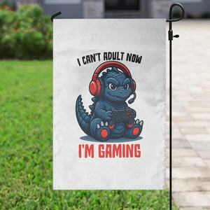 I Cant Adult Now Im Gaming Garden Flag Funny Monster Playing Video Game TS12 Print Your Wear