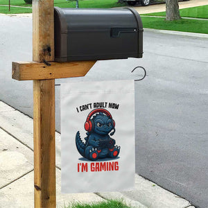 I Cant Adult Now Im Gaming Garden Flag Funny Monster Playing Video Game TS12 Print Your Wear