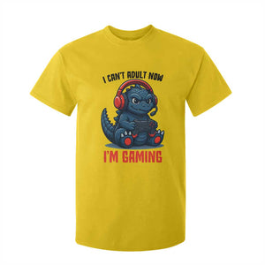I Cant Adult Now Im Gaming T Shirt For Kid Funny Monster Playing Video Game TS12 Daisy Print Your Wear