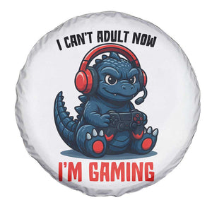 I Cant Adult Now Im Gaming Spare Tire Cover Funny Monster Playing Video Game TS12 Print Your Wear