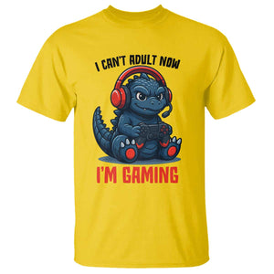 I Cant Adult Now Im Gaming T Shirt Funny Monster Playing Video Game TS12 Daisy Print Your Wear