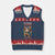 Funny Gamer Cat V-Neck Knit Sweater Vest Life Without Gaming Is Nothing Good TS12 Navy Red Print Your Wear