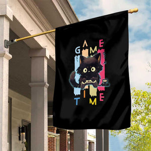 Game Time Garden Flag Cute Black Cat Gamer Lover Gift TS12 Print Your Wear