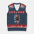Game Time V-Neck Knit Sweater Vest Cute Black Cat Gamer Lover Gift TS12 Navy Red Print Your Wear