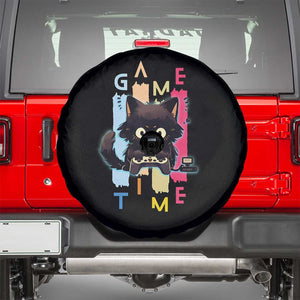Game Time Spare Tire Cover Cute Black Cat Gamer Lover Gift TS12 Black Print Your Wear