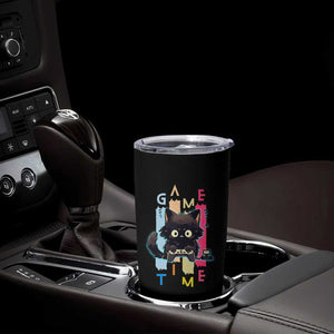 Game Time Tumbler Cup Cute Black Cat Gamer Lover Gift TS12 Print Your Wear