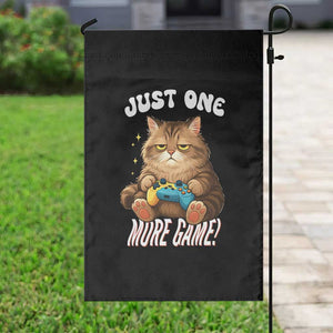 Just One More Game Garden Flag Funny Lazy Cat Playing Video Game TS12 Print Your Wear