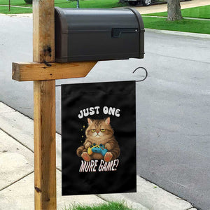 Just One More Game Garden Flag Funny Lazy Cat Playing Video Game TS12 Print Your Wear