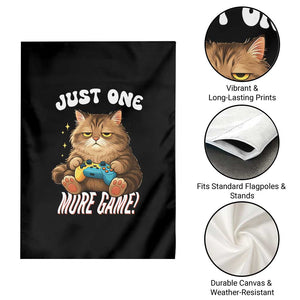 Just One More Game Garden Flag Funny Lazy Cat Playing Video Game TS12 Print Your Wear