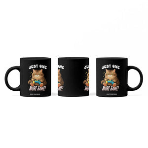 Just One More Game Coffee Mug Funny Lazy Cat Playing Video Game TS12 Print Your Wear