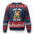 Just One More Game Ugly Christmas Sweater Funny Lazy Cat Playing Video Game TS12 Navy Red Print Your Wear