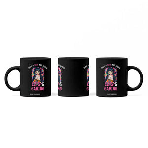 Just A Girl Who Loves Cats And Gaming Coffee Mug Cute Gamer Gift TS12 Print Your Wear