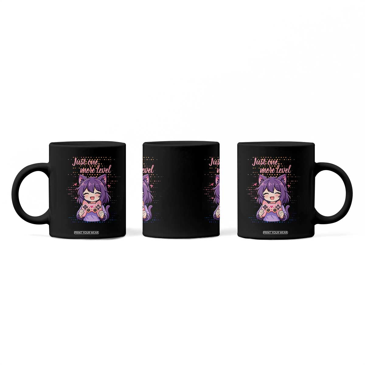 Just One More Game Coffee Mug Cute Girl Playing Game Humor Gift TS12 Print Your Wear