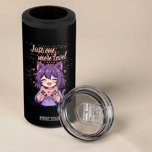Just One More Game 4 in 1 Can Cooler Tumbler Cute Girl Playing Game Humor Gift TS12 Print Your Wear
