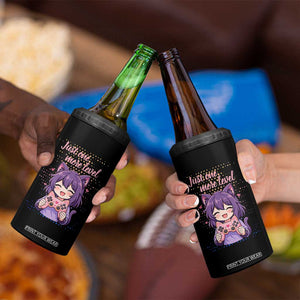 Just One More Game 4 in 1 Can Cooler Tumbler Cute Girl Playing Game Humor Gift TS12 Print Your Wear