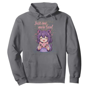 Just One More Game Hoodie Cute Girl Playing Game Humor Gift TS12 Charcoal Print Your Wear