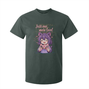 Just One More Game T Shirt For Kid Cute Girl Playing Game Humor Gift TS12 Dark Forest Green Print Your Wear