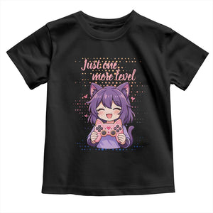 Just One More Game Toddler T Shirt Cute Girl Playing Game Humor Gift TS12 Black Print Your Wear