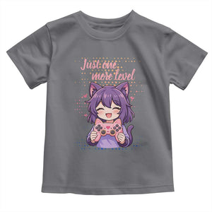 Just One More Game Toddler T Shirt Cute Girl Playing Game Humor Gift TS12 Charcoal Print Your Wear