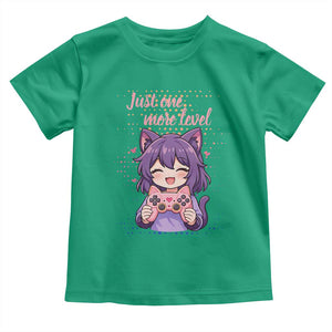 Just One More Game Toddler T Shirt Cute Girl Playing Game Humor Gift TS12 Irish Green Print Your Wear
