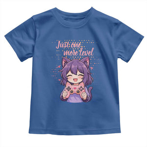Just One More Game Toddler T Shirt Cute Girl Playing Game Humor Gift TS12 Royal Blue Print Your Wear
