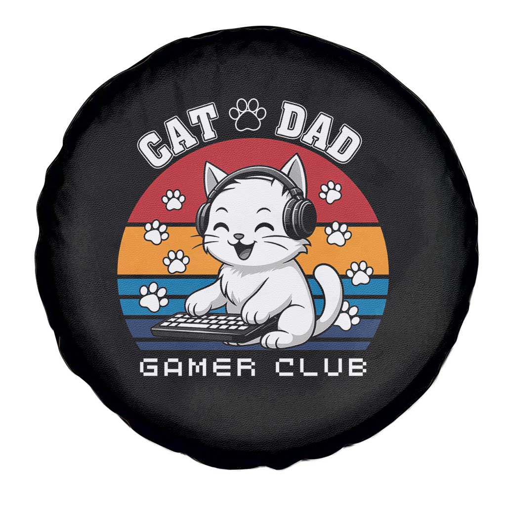 Funny Cat Dad Gamer Club Spare Tire Cover Gamer Cat Lover Gift TS12 Print Your Wear