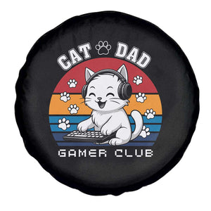 Funny Cat Dad Gamer Club Spare Tire Cover Gamer Cat Lover Gift TS12 Print Your Wear
