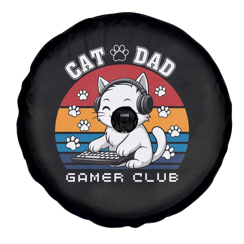 Funny Cat Dad Gamer Club Spare Tire Cover Gamer Cat Lover Gift TS12 Print Your Wear