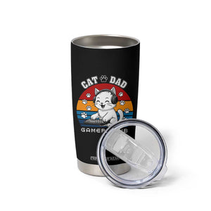 Funny Cat Dad Gamer Club Tumbler Cup Gamer Cat Lover Gift TS12 Print Your Wear