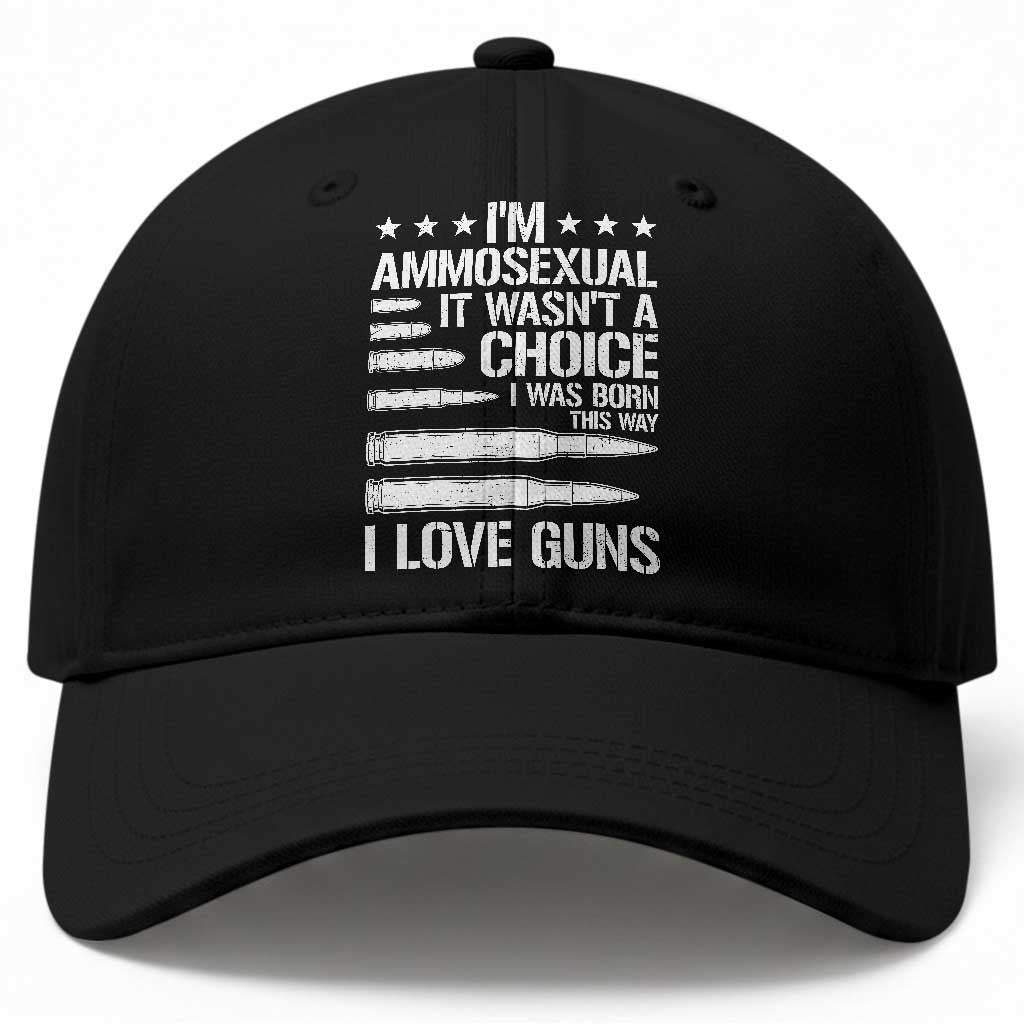 Funny Im Ammosexual Baseball Cap American Freedom Second Amendment TS12 Print Your Wear