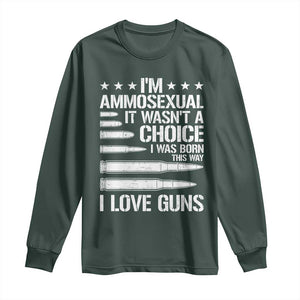 Funny Im Ammosexual Long Sleeve Shirt American Freedom Second Amendment