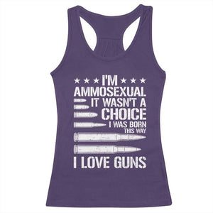Funny Im Ammosexual Racerback Tank Top American Freedom Second Amendment