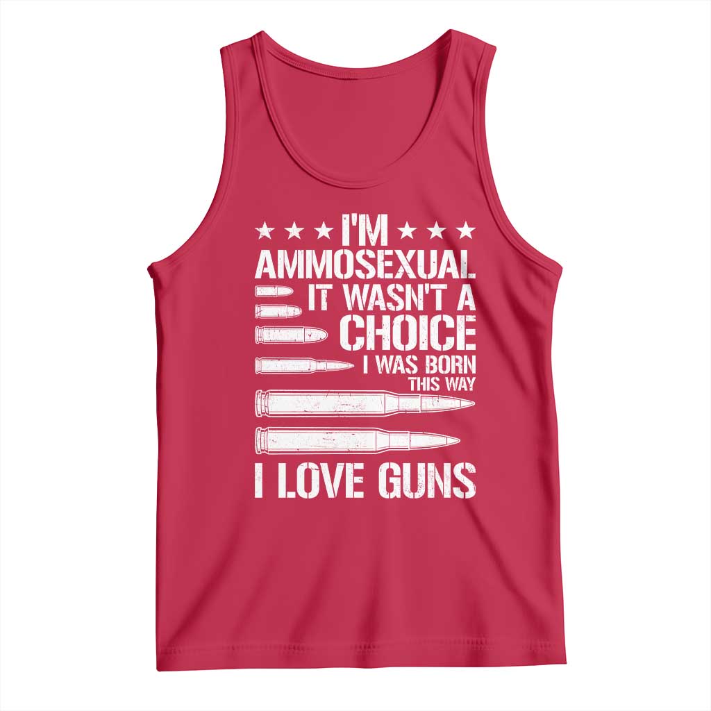 Funny Im Ammosexual Tank Top American Freedom Second Amendment