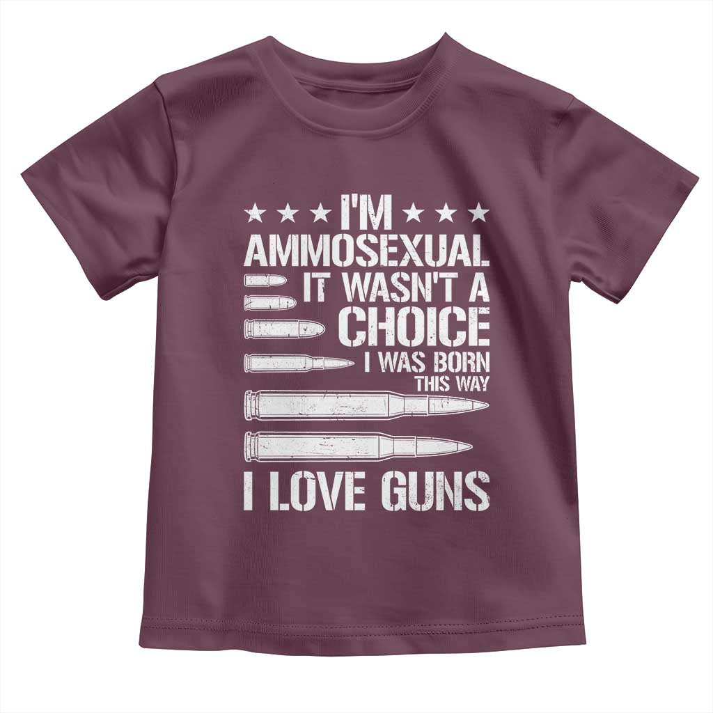 Funny Im Ammosexual Toddler T Shirt American Freedom Second Amendment