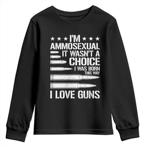 Funny Im Ammosexual Youth Sweatshirt American Freedom Second Amendment