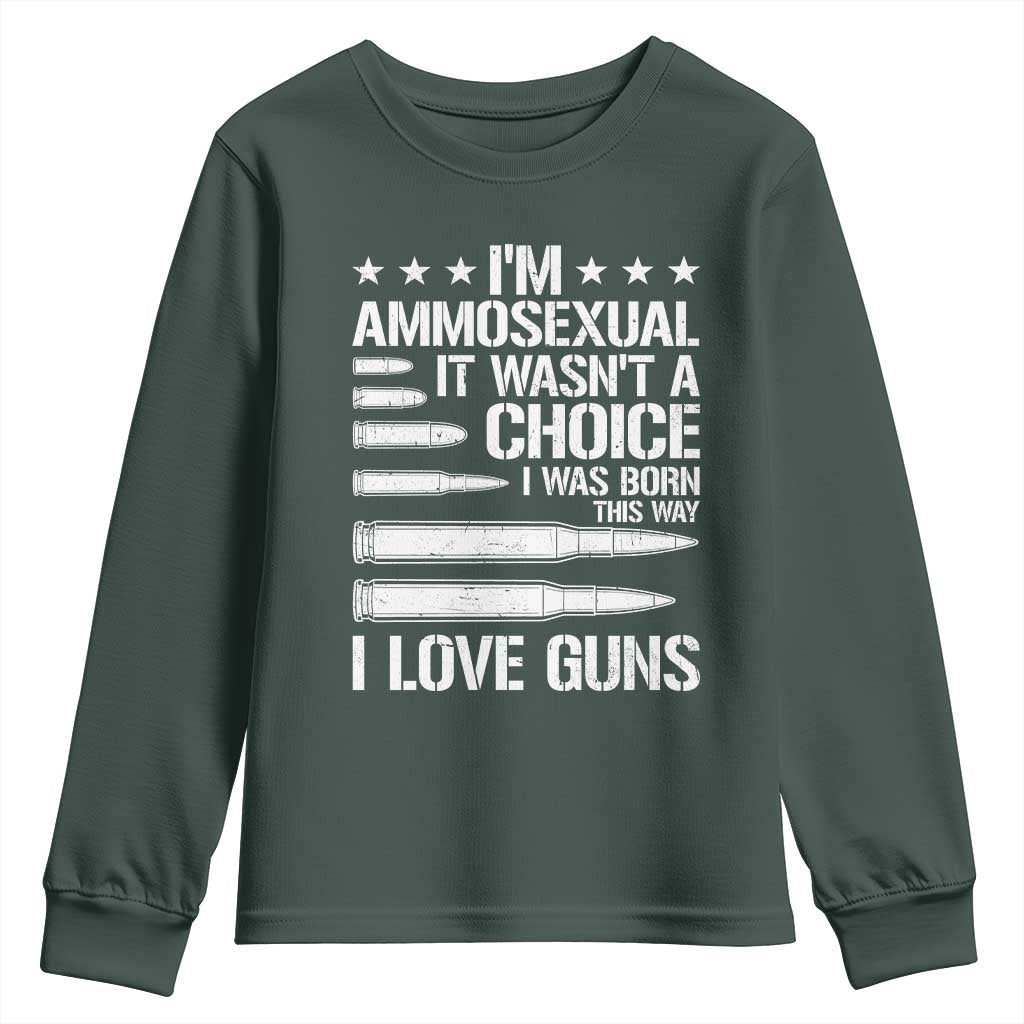 Funny Im Ammosexual Youth Sweatshirt American Freedom Second Amendment