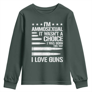 Funny Im Ammosexual Youth Sweatshirt American Freedom Second Amendment
