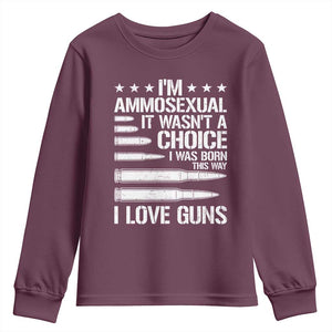 Funny Im Ammosexual Youth Sweatshirt American Freedom Second Amendment