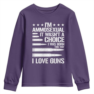 Funny Im Ammosexual Youth Sweatshirt American Freedom Second Amendment