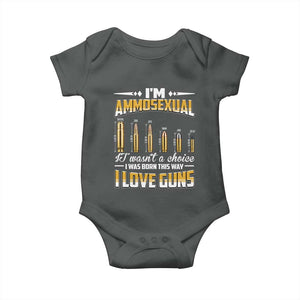 Funny Im Ammosexual Baby Onesie Second Amendment Patriotic Freedom Graphic