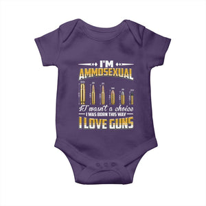 Funny Im Ammosexual Baby Onesie Second Amendment Patriotic Freedom Graphic