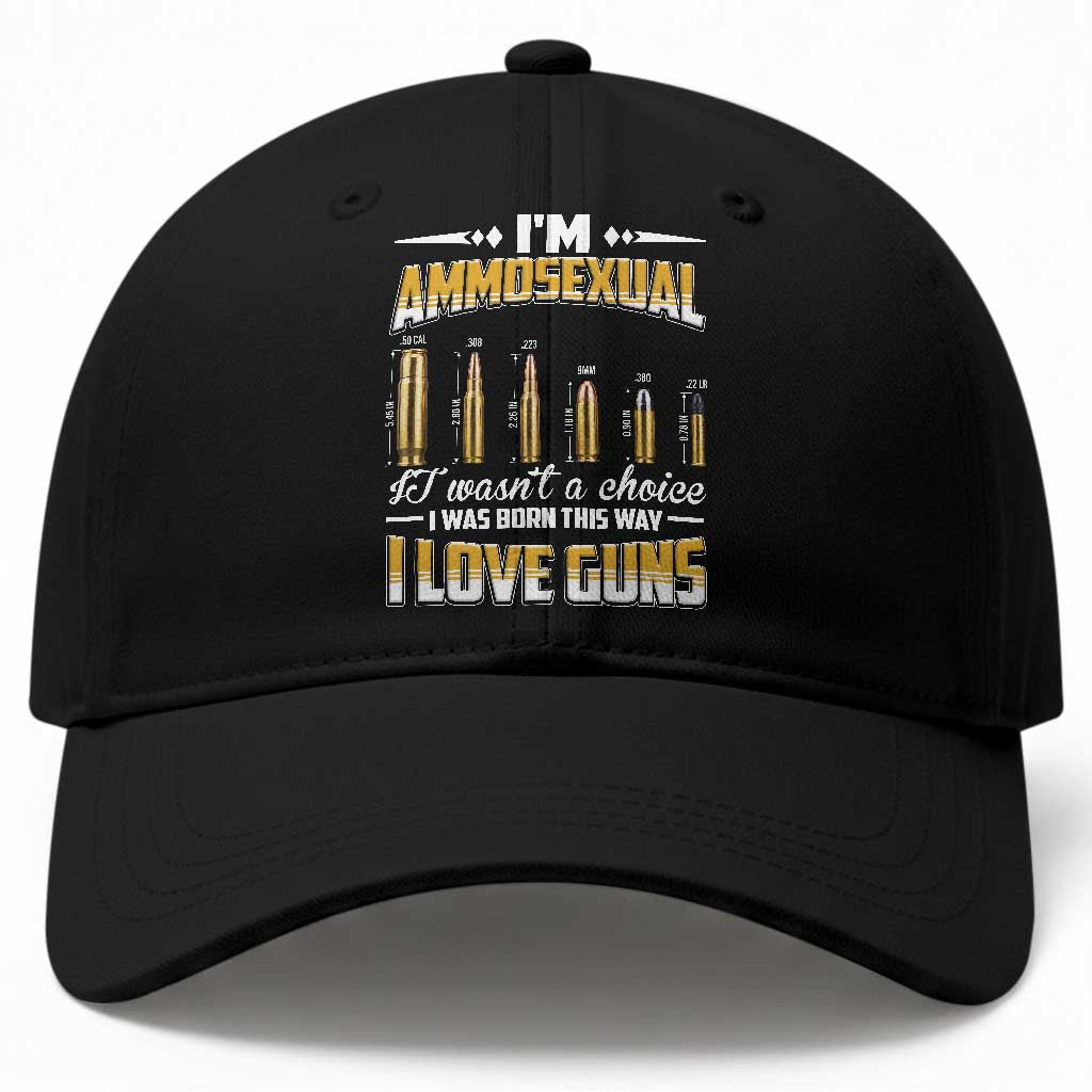 Funny Im Ammosexual Baseball Cap Second Amendment Patriotic Freedom Graphic TS12 Print Your Wear