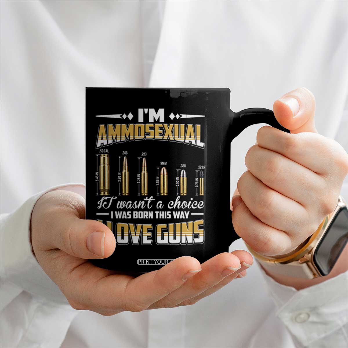 Funny Im Ammosexual Coffee Mug Second Amendment Patriotic Freedom Graphic