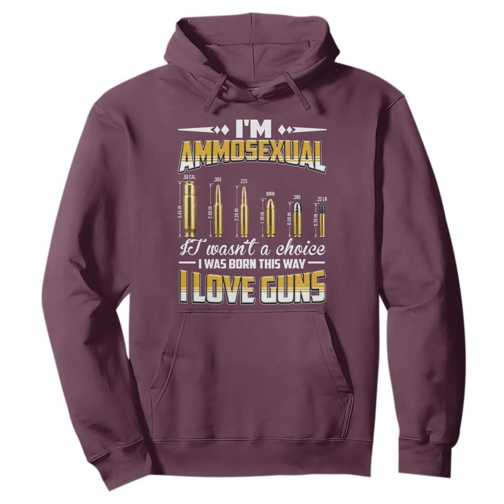 Funny Im Ammosexual Hoodie Second Amendment Patriotic Freedom Graphic