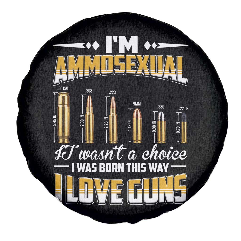 Funny Im Ammosexual Spare Tire Cover Second Amendment Patriotic Freedom Graphic